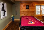 Pool Table located in the den.
